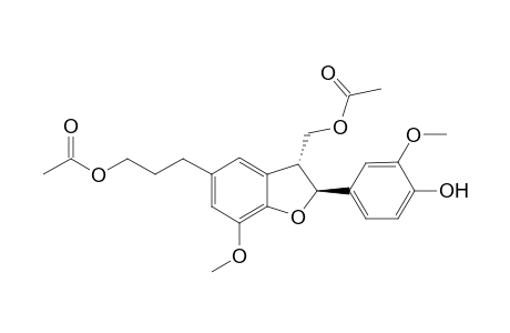 Tiruneessin [3-[2-(4-Hydroxy-3-methoxyphenyl)-3-acetoxymethyl-7-methoxy-2,3-dihydro-1-benzofuran-5-yl]propanyl-1-acetate]