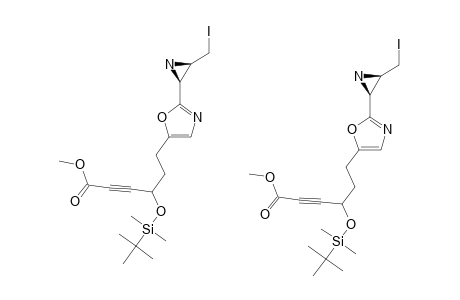 (2S,3R)-2-[5-[(3R/3S)-3-[(TERT.-BUTYLDIMETHYLSILYL)-OXY]-5-(METHOXYCARBONYL)-4-PENTYNYL]-OXAZOL-2-YL]-3-(IODOMETHYL)-AZIRIDINE