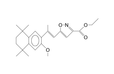 trans-2-(1,1,4,4-Tetramethyl-7-methoxy-6-tetralinyl)-1-(3-ethoxycarbonyl-5-isoxazolyl)-propene