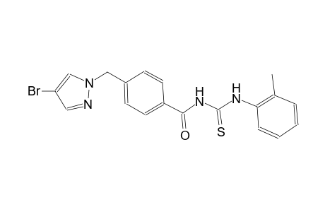 N-{4-[(4-bromo-1H-pyrazol-1-yl)methyl]benzoyl}-N'-(2-methylphenyl)thiourea