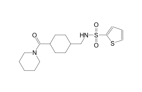 N-{[4-(1-piperidinylcarbonyl)cyclohexyl]methyl}-2-thiophenesulfonamide