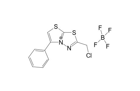 2-(Chloromethyl)-5-phenylthiazolo[[2,3-b]-1,3,4-thiadiazolium tetrafluoroborate