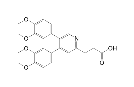 4,5-bis(3',4'-Dimethoxyphenyl)-2-[2"-(hydroxycarbonyl)ethyl]-pyridine