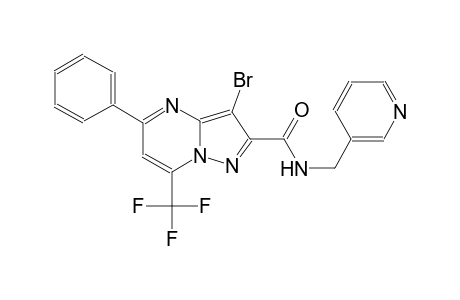 3-bromo-5-phenyl-N-(3-pyridinylmethyl)-7-(trifluoromethyl)pyrazolo[1,5-a]pyrimidine-2-carboxamide