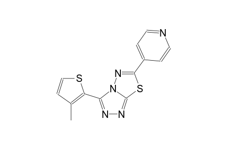 [1,2,4]triazolo[3,4-b][1,3,4]thiadiazole, 3-(3-methyl-2-thienyl)-6-(4-pyridinyl)-