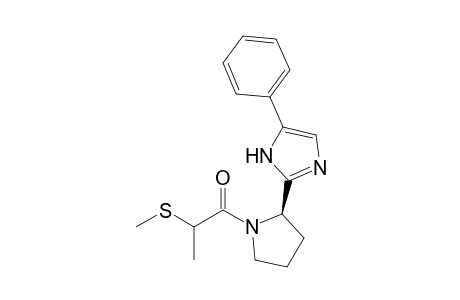 2-(methylthio)-1-((R)-2-(5-phenylimidazol-2-yl)pyrrolidin-1-yl)propan-1-one