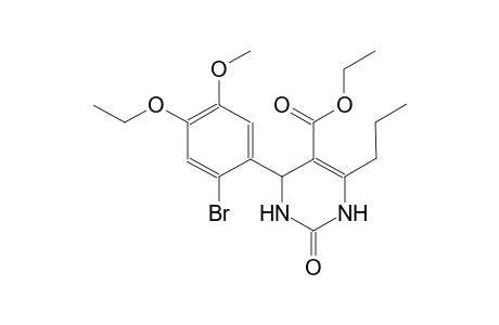 ethyl 4-(2-bromo-4-ethoxy-5-methoxyphenyl)-2-oxo-6-propyl-1,2,3,4-tetrahydro-5-pyrimidinecarboxylate
