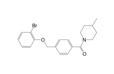 2-bromophenyl 4-[(4-methyl-1-piperidinyl)carbonyl]benzyl ether