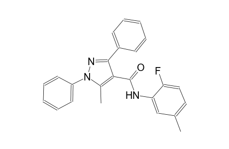 N-(2-fluoro-5-methylphenyl)-5-methyl-1,3-diphenyl-1H-pyrazole-4-carboxamide