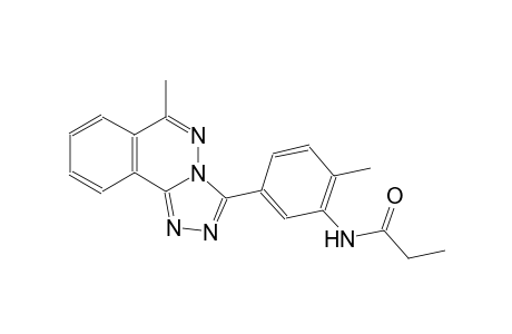 N-[2-methyl-5-(6-methyl[1,2,4]triazolo[3,4-a]phthalazin-3-yl)phenyl]propanamide