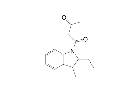 1-Acetoacetyl-2-ethyl-3-methyl-2,3-dihydroindole