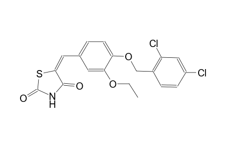 (5E)-5-{4-[(2,4-dichlorobenzyl)oxy]-3-ethoxybenzylidene}-1,3-thiazolidine-2,4-dione