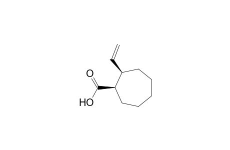 Cycloheptanecarboxylic acid, 2-ethenyl-, cis-