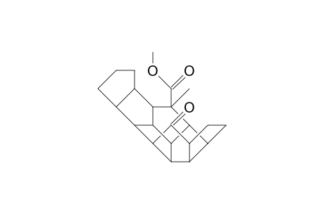 10-Carbomethoxy-10-methyl-19-oxo-heptacyclo(7.7.2.1/2,15/.0/3,18/.0/4,8/.0/11,17/.0/12,16/)nonadecane