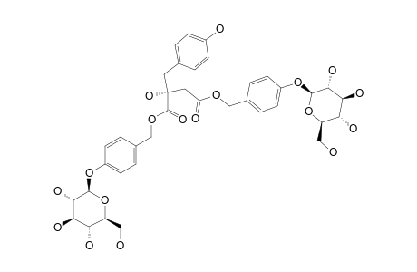 VANDATEROSIDE_II;1,4-BIS-(4',4''-BETA-D-GLUCOPYRANOSYLOXYBENZYL)-2-(PARA-HYDROXYBENZYL)-MALATE;1,4-BIS-(4',4''-