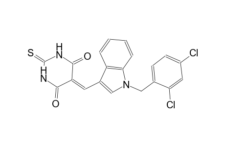 5-{[1-(2,4-dichlorobenzyl)-1H-indol-3-yl]methylene}-2-thioxodihydro-4,6(1H,5H)-pyrimidinedione