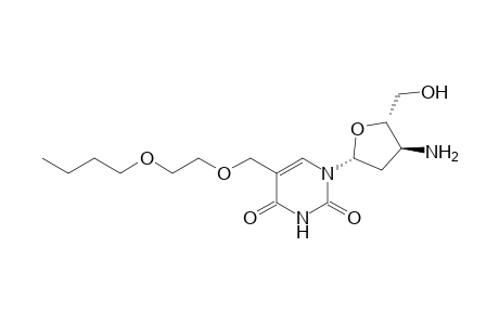 1-[(2R,4S,5S)-4-amino-5-(hydroxymethyl)-2-oxolanyl]-5-(2-butoxyethoxymethyl)pyrimidine-2,4-dione