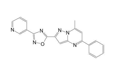 pyrazolo[1,5-a]pyrimidine, 7-methyl-5-phenyl-2-[3-(3-pyridinyl)-1,2,4-oxadiazol-5-yl]-