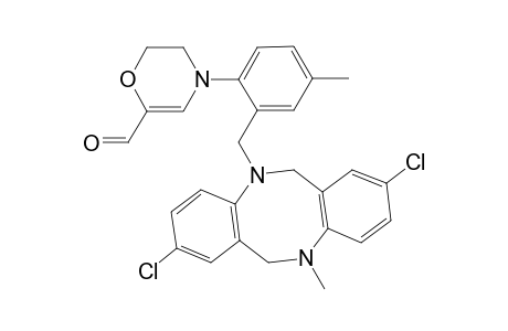2,8-Dichloro-11-methyl-5-[1-(3'-formyl-2',3'-dehydromorpholinyl)-4-methylbenzyl]dibenzo[b,f][1,5]diazocine