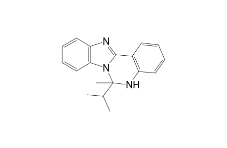 5,6-dihydro-6-isopropyl-6-methylbenzimidazo[1,2-c]quinazoline