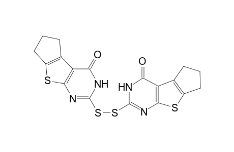 Bis[(5,6,7-trihydrocyclopenta[b]thieno[2,3-d]pyrimidin-4-one)]-2-disulfide