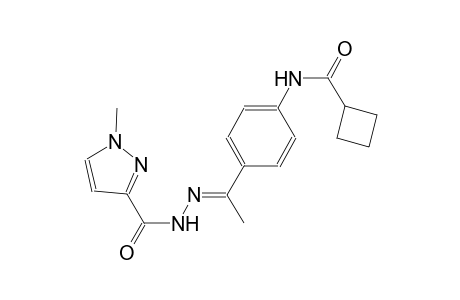 N-(4-{(1E)-N-[(1-methyl-1H-pyrazol-3-yl)carbonyl]ethanehydrazonoyl}phenyl)cyclobutanecarboxamide