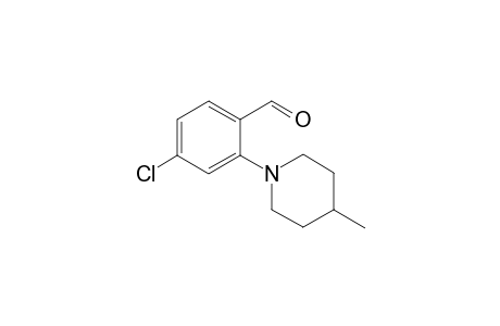 2-(4-Methylpiperidin-1-yl)-4-chlorobenzaldehyde