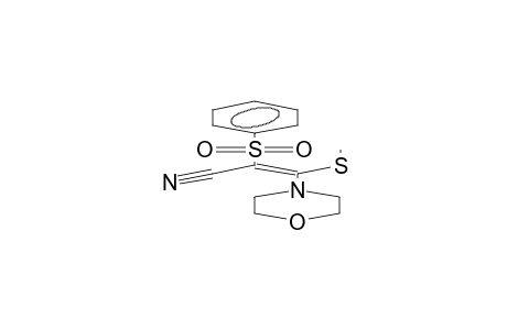 1-cyano-2-methylthio-2-morpholinoethenyl phenyl sulfone