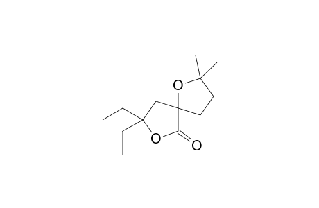 8,8-Diethyl-2,2-dimethyl-1,7-dioxaspiro[4.4]nonan-6-one