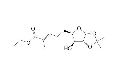 (E)-5-[(3aR,5R,6S,6aR)-6-hydroxy-2,2-dimethyl-3a,5,6,6a-tetrahydrofuro[2,3-d][1,3]dioxol-5-yl]-2-methyl-2-pentenoic acid ethyl ester