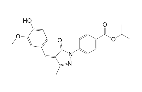 benzoic acid, 4-[(4Z)-4,5-dihydro-4-[(4-hydroxy-3-methoxyphenyl)methylene]-3-methyl-5-oxo-1H-pyrazol-1-yl]-, 1-methylethyl ester