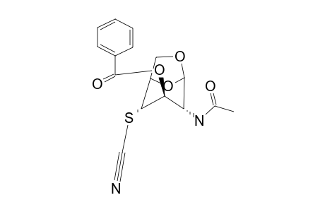 2-ACETAMIDO-1,6-ANHYDRO-3-O-BENZOYL-5-S-CYANO-2-DEOXY-4-THIO-BETA-D-GLUCOPYRANOSE