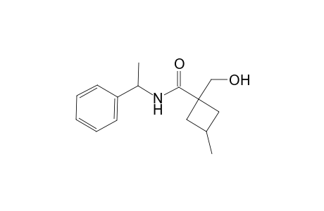 1-(Hydroxymethyl)-3-methyl-N-(1-phenylethyl)cyclobutanecarboxamide