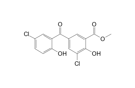 Methyl 3-chloro-2-hydroxy-5-(2'-hydroxy-5'-chlorobenzoyl)-benzoate
