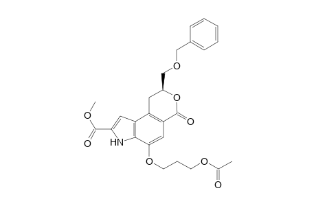 Methyl (S)-6-(3-Acetoxypropyloxy)-2-(benzyloxymetyl)-1,2,4,7-tetrahydro-4-oxopyrano[4,3-e]indole-8-carboxylate