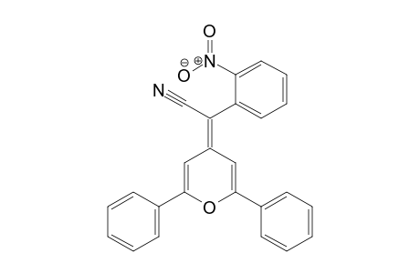 Benzeneacetonitrile, .alpha.-(2,6-diphenyl-4H-pyran-4-ylidene)-2-nitro-