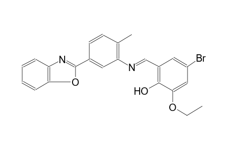 2-((E)-{[5-(1,3-benzoxazol-2-yl)-2-methylphenyl]imino}methyl)-4-bromo-6-ethoxyphenol