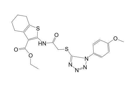 ethyl 2-[({[1-(4-methoxyphenyl)-1H-tetraazol-5-yl]sulfanyl}acetyl)amino]-4,5,6,7-tetrahydro-1-benzothiophene-3-carboxylate