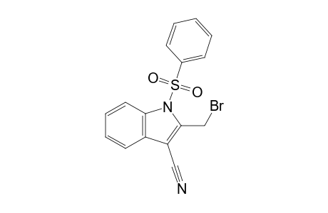 1-Phenylsulfonyl-2-bromomethyl-3-cyanoindole