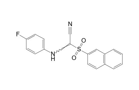 3-(p-FLUOROANILINO)-2-[(2-NAPHTHYL)SULFONYL]ACRYLONITRILE