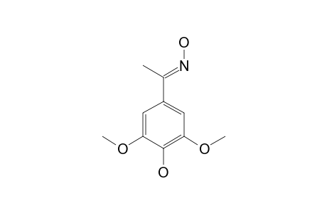 3,5-DIMETHOXY-4-HYDROXY-ACETOPHENONE-OXIME