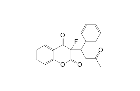 3-FLUORO-(1-PHENYL-3-OXOBUTYL)-2H-BENZOPYRAN-2,4-DIONE;MINOR-ISOMER