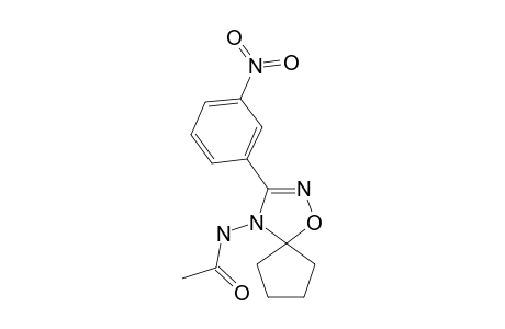 N-[3-(3-nitrophenyl)-1-oxa-2,4-diazaspiro[4.4]non-2-en-4-yl]acetamide