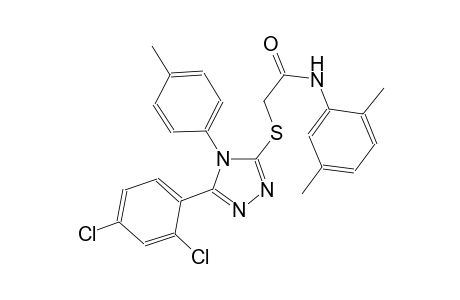 2-{[5-(2,4-dichlorophenyl)-4-(4-methylphenyl)-4H-1,2,4-triazol-3-yl]sulfanyl}-N-(2,5-dimethylphenyl)acetamide