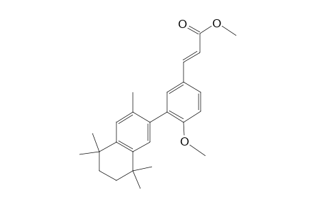 3-(4-Hydroxy-3-(3,5,5,8,8-pentamethyl-5,6,7,8-tetrahydronaphthalen-2-yl)phenyl)acrylic acid, o,o-dimethyl