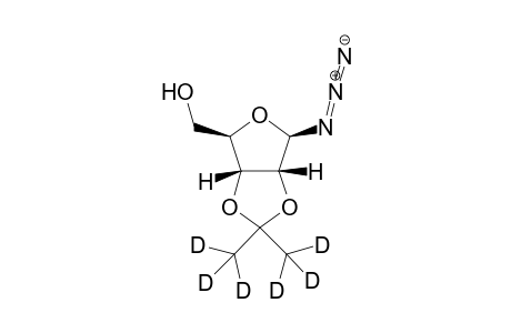 2,3-O-hexadeuteroisopropylidene-.beta.-D-ribofuranosylazide