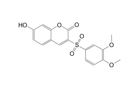 2H-1-benzopyran-2-one, 3-[(3,4-dimethoxyphenyl)sulfonyl]-7-hydroxy-
