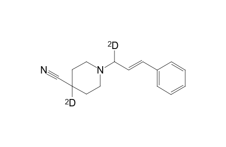 1-(3-Phenyl-2-propenyl-1-d)-4-piperidine-4-d-carbonitrile