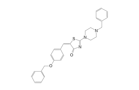 (5E)-5-[4-(benzyloxy)benzylidene]-2-(4-benzyl-1-piperazinyl)-1,3-thiazol-4(5H)-one