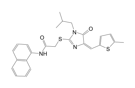 2-({(4E)-1-isobutyl-4-[(5-methyl-2-thienyl)methylene]-5-oxo-4,5-dihydro-1H-imidazol-2-yl}sulfanyl)-N-(1-naphthyl)acetamide
